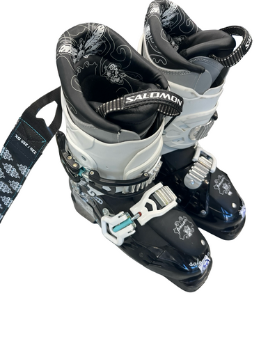 Used Salomon ENERGYZER 90 Womens DH Ski Boot Black 245 MP - M06.5 - W07.5 11682-S000117868