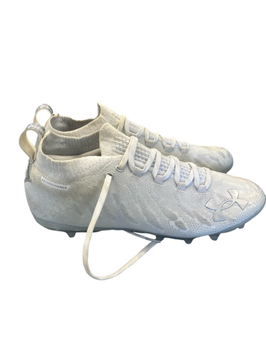 Used Under Armour Adult FB Cleats White Senior 12 11682-S000117299