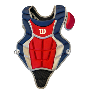 Used Wilson WILSON CHEST PROTECTOR Catchers Chest Protector Navy Blue Youth 11682-S000106925