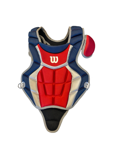 Used Wilson WILSON CHEST PROTECTOR Catchers Chest Protector Navy Blue Youth 11682-S000106925