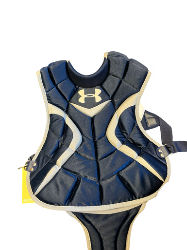 Used Under Armour CHEST PROTECTOR Catchers Chest Protector Navy Blue Youth 11682-S000106795
