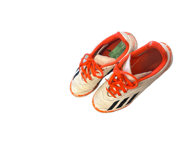 Used Adidas Soccer Indoor Shoes Orange And White Senior 5.5 11682-S000105415