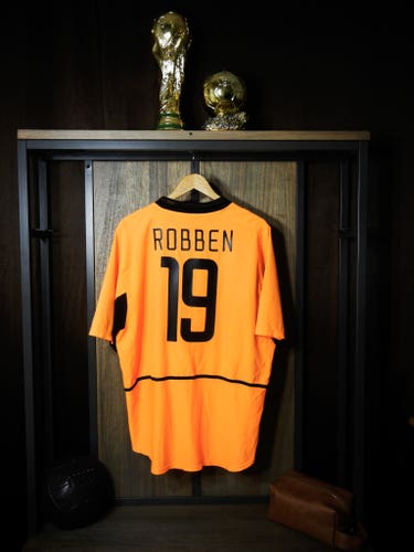 Netherlands 2002/04 Home Jersey Robben #19 Size XL Orange Nike (MPN: 182359)