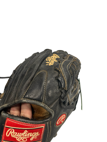 Used Rawlings GG20G 12 INCH BB/SB Glove RH Throw Black 12" 11682-S000121102