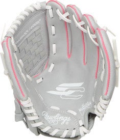 New RAWLINGS 10" SURE CATCH FASTPITCH GLOVE #SCSB100p 11682-RAWSCSB100PR