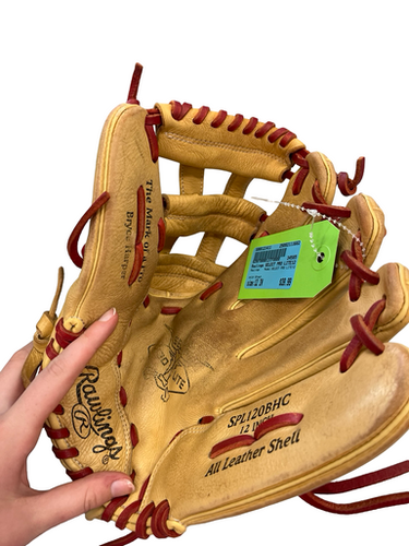 Used Rawlings SELECT PRO LITE12 BB/SB Glove RH Throw Brown 12" 11682-S000121411