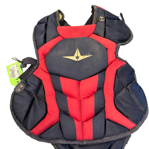 Used All Star CATCHER CHEST Catchers Chest Protector Navy Blue Intermed 11682-S000119970