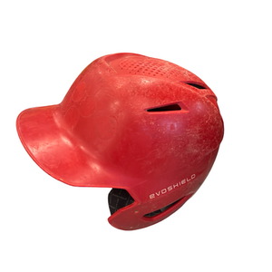 Used Evoshield HELMET Batting Helmet No Mask Red SM 11682-S000119967
