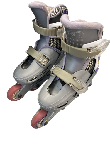 Used RollerDerby 12-1 ADJUSTABLE Junior Rec Fitness Skates Grey Adjustable 11682-S000116432