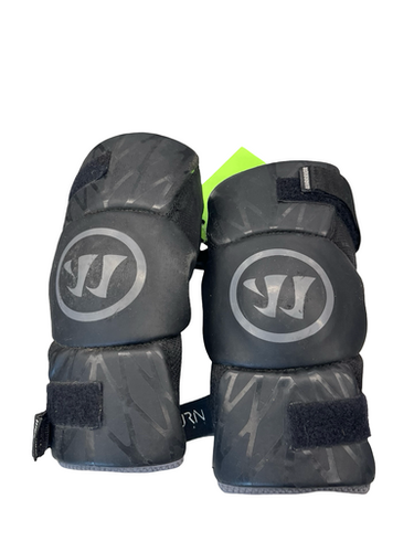 Used Warrior BURN Lacrosse Arm Pads/Guards Black LG 11682-S000115417