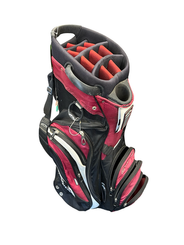 Used Sun Mtn 14 WAY Mens Cart Bag Maroon 11682-S000114504