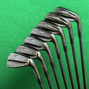 Titleist T100 Forged 2021 Black Ltd 4-PW Iron Set DG TI X100 Black Steel X-Stiff
