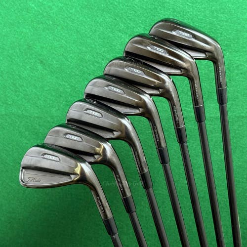 Titleist T100 Forged 2021 Black Ltd 4-PW Iron Set DG TI X100 Black Steel X-Stiff