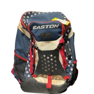 Used Easton BACKPACK BB/SB Player Carry Bag White/Red/Navy 11834-S000041679