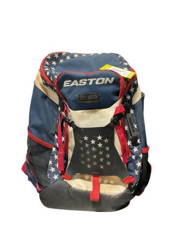 Used Easton BACKPACK BB/SB Player Carry Bag White/Red/Navy 11834-S000041679