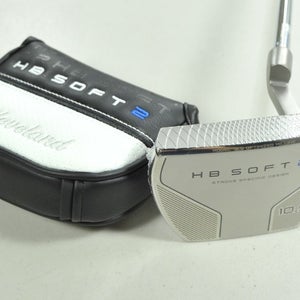 Cleveland HB Soft 2 Model 10.5 34" Putter RH Slight Arc Steel with Cover #204107