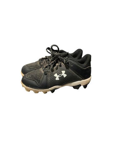 Used Under Armour LEAD OFF CLEATS BB/SB Cleats Black Youth 13.0 11834-S000041583