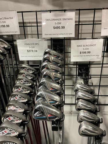 Used Taylormade SIM MAX Mens Iron Set RH 5I-GW/AW 11834-S000041524