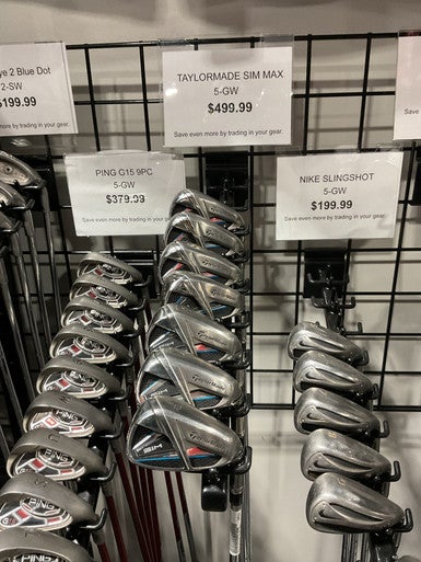 Used Taylormade SIM MAX Mens Iron Set RH 5I-GW/AW 11834-S000041524