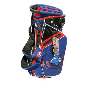 Used SUPER SOLDIER CAPTAIN AMERICA Mens Stand Bag Navy Blue 11834-S000041523