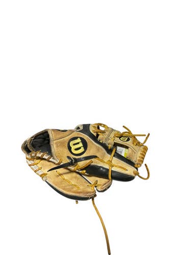 Used Wilson BLK/YELLOW A2000 BB/SB Glove RH Throw Black And Optic Yellow 11 1/2" 11834-S000041468