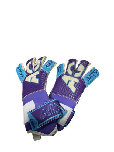Used AG AMAZING GOALIE GLOVES Soccer Goalie Gloves Purple 9 11834-S000041449