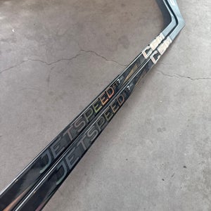 2 PACK P28M 80 Flex Senior CCM Jetspeed FT7 Pro Left Hand Hockey Stick Pro Stock NHL (New)