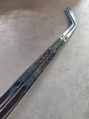 2 PACK P28M 80 Flex Senior CCM Jetspeed FT7 Pro Left Hand Hockey Stick Pro Stock NHL (New)