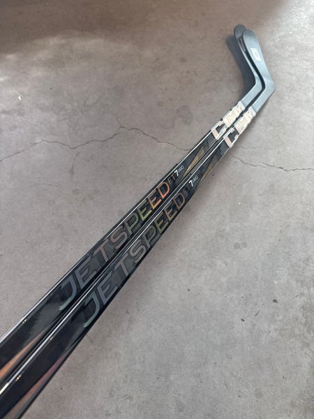 2 PACK P28M 80 Flex Senior CCM Jetspeed FT7 Pro Left Hand Hockey Stick Pro Stock NHL (New)