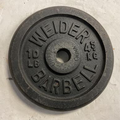 Used Weider Standard Plate Black 10 lb 11855-S000192634