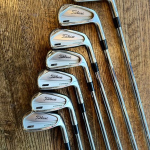 Men's Titleist 716 CB Right Handed Iron Set Stiff Flex Steel Shaft (Used)
