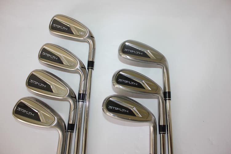TAYLORMADE STEALTH HD 5-PW, GW IRON SET - STIFF - 7 CLUBS