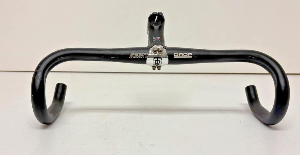 SCOTT Anatomic Drop 42cm Black Aluminum Drop Handlebar Ritchey 4 Axis 80mm Stem
