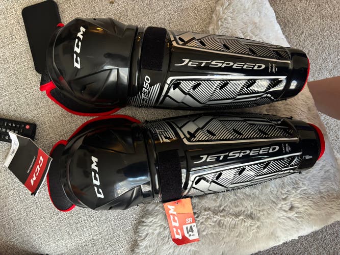 Senior CCM 14" Shin Pads (New)