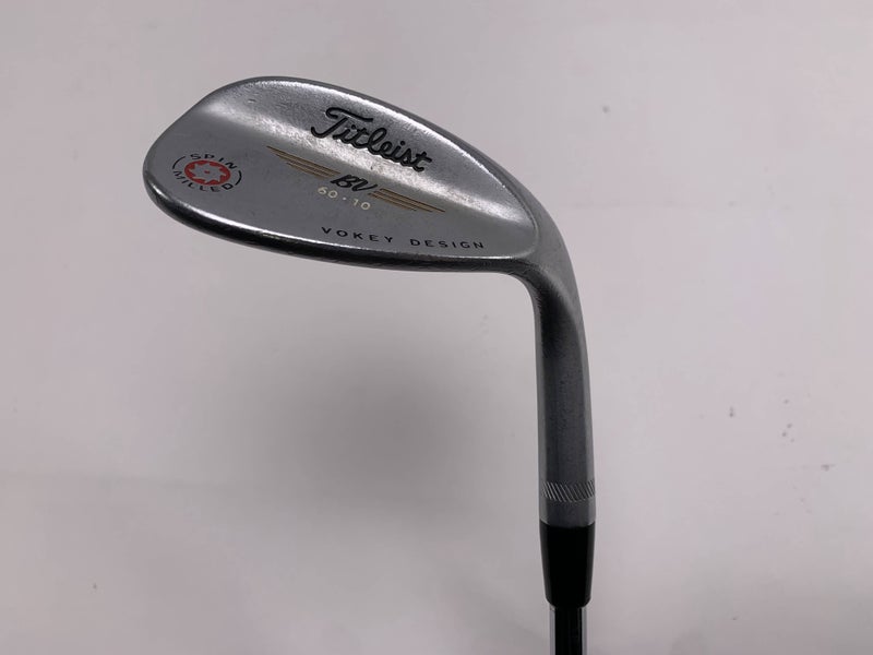 Titleist Vokey Spin Milled CC Chrome Lob Wedge LW 60* 10 Bounce Wedge Mens RH