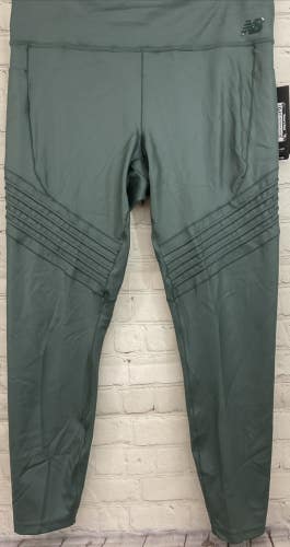 New Balance Womens Large Quick Dry Running Leggings Moisture Wicking Material