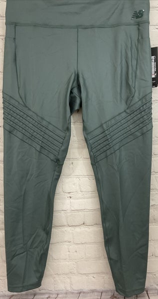 New Balance Womens Large Quick Dry Running Leggings Moisture Wicking Material