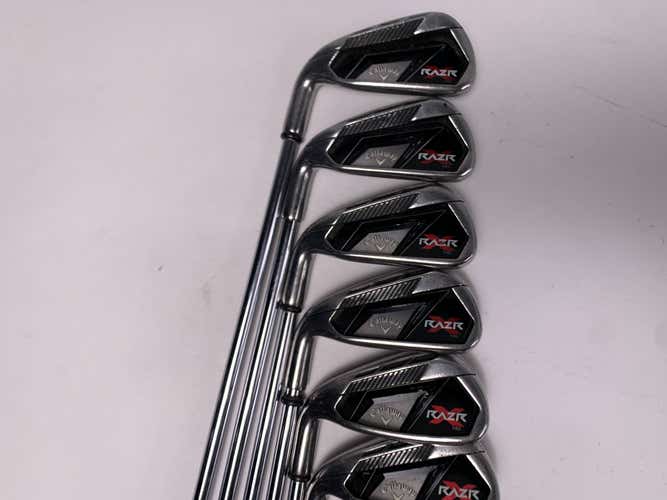 Callaway Razr X NG Iron Set 4-PW Regular Steel Mens LH Midsize Grips