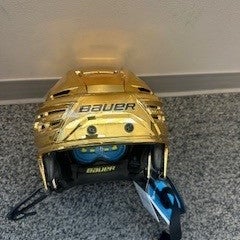 Vegas Gold Medium Bauer Re-Akt 150 Helmet Pro Stock (New)