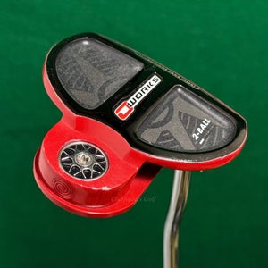Odyssey O-Works 2-Ball Red Double-Bend 35" Putter w/ Super Stroke *Read*