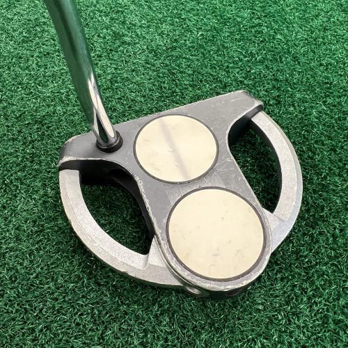 Odyssey White Steel 2 Ball SRT Mallet Putter Men's Right Hand 33" NEW GRIP!
