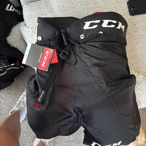 Men's Medium Senior CCM Black Pants (New)
