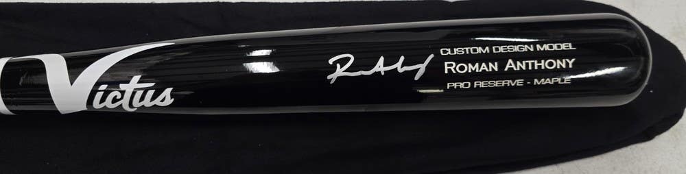Roman Anthony Boston Red Sox Autographed SIGNED Auto Victus Game Model Bat