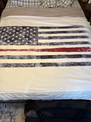 Society6 American Flag Baseball Bat Wall Tapestry