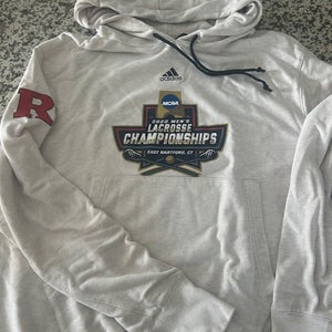 Adidas Rutgers mens lacrosse Final 4 four Championship team issued hoodie L NEW