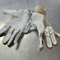 Used Under Armour F9 FB Gloves White SM 11497-S000152916