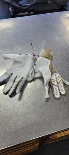 Used Under Armour F9 FB Gloves White SM 11497-S000152916