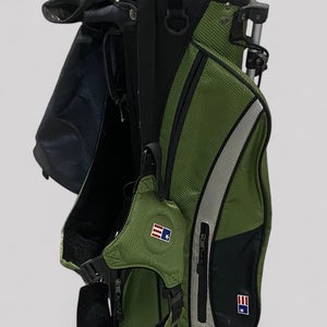 USKG US Kids Ultralight 57-39 Stand Golf Bag with Hood Green