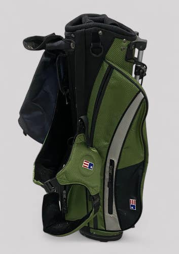 USKG US Kids Ultralight 57-39 Stand Golf Bag with Hood Green