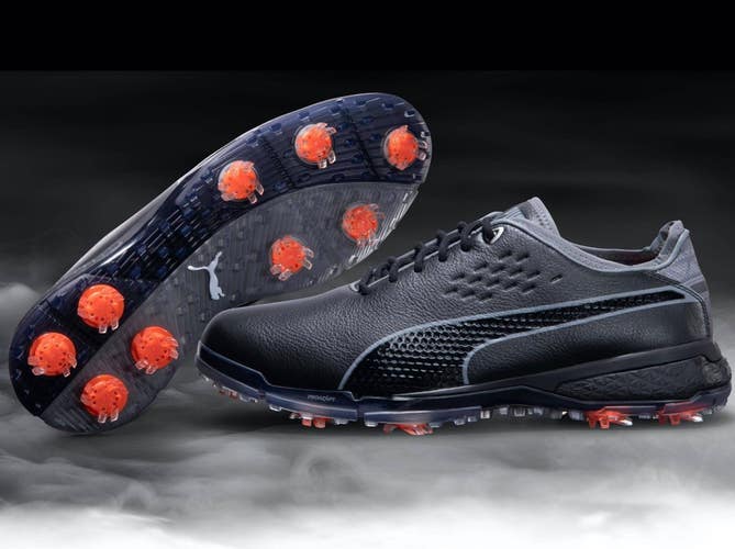 PUMA Mens Proadapt Delta Golf Shoes Black/Grey Size 8 Medium (D) NEW in Box